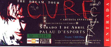 dream tour ticket