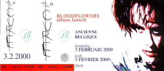 Bloodflowers Promo Show Ticket