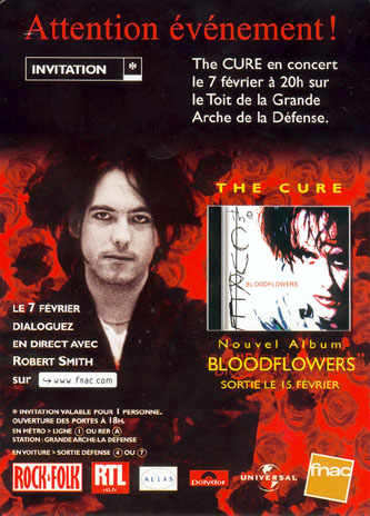 Bloodflowers Promo Show Invitation