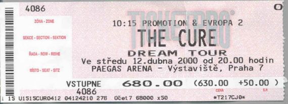 dream tour ticket