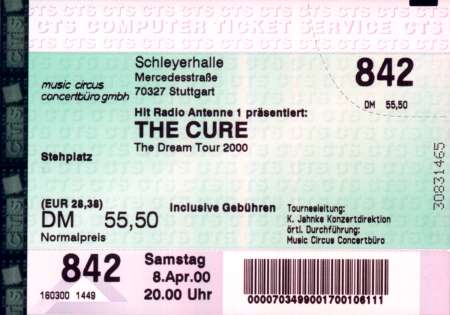 dream tour ticket